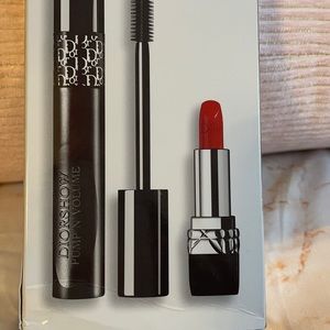 Dior Black out show mascara rouge 999 lipstick set